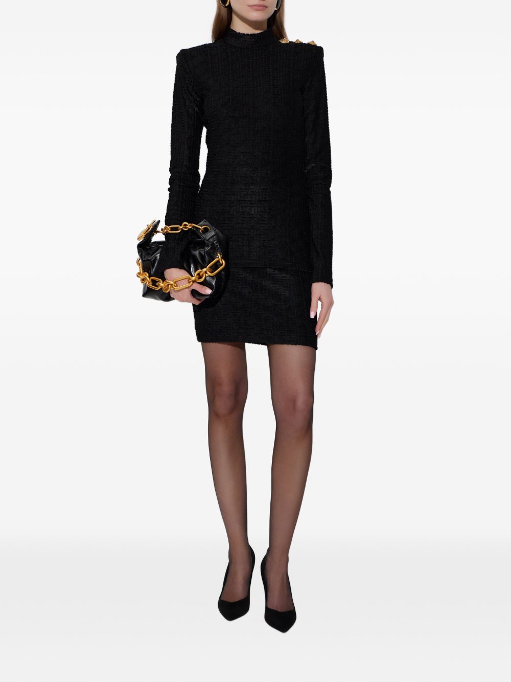 Balmain Black Skirt Glam Steals