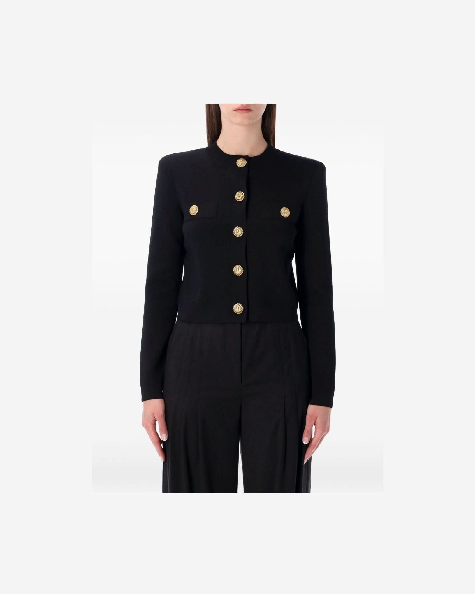 Balmain Black Sweater Sweaters