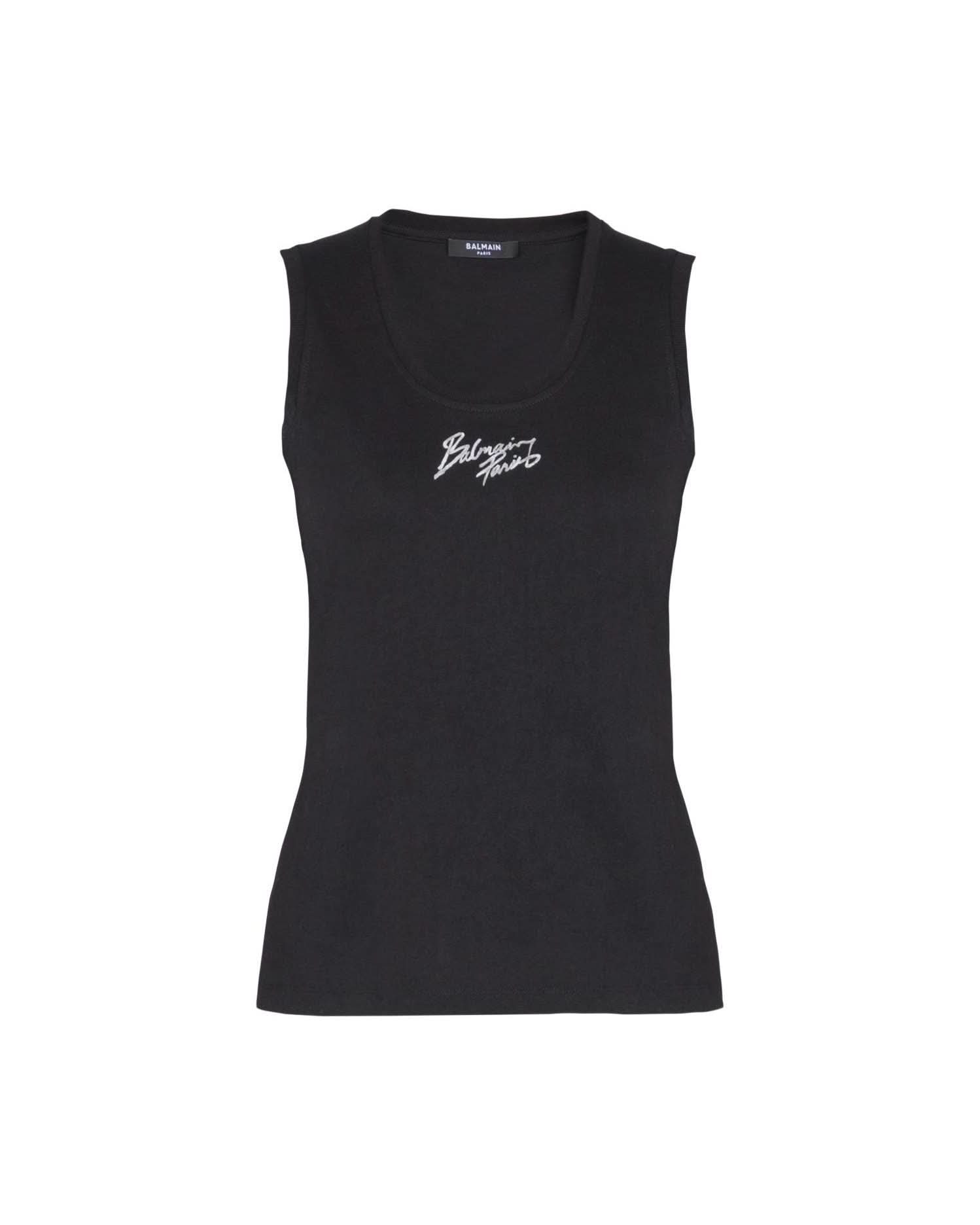 Balmain Black Top Clothing Tops