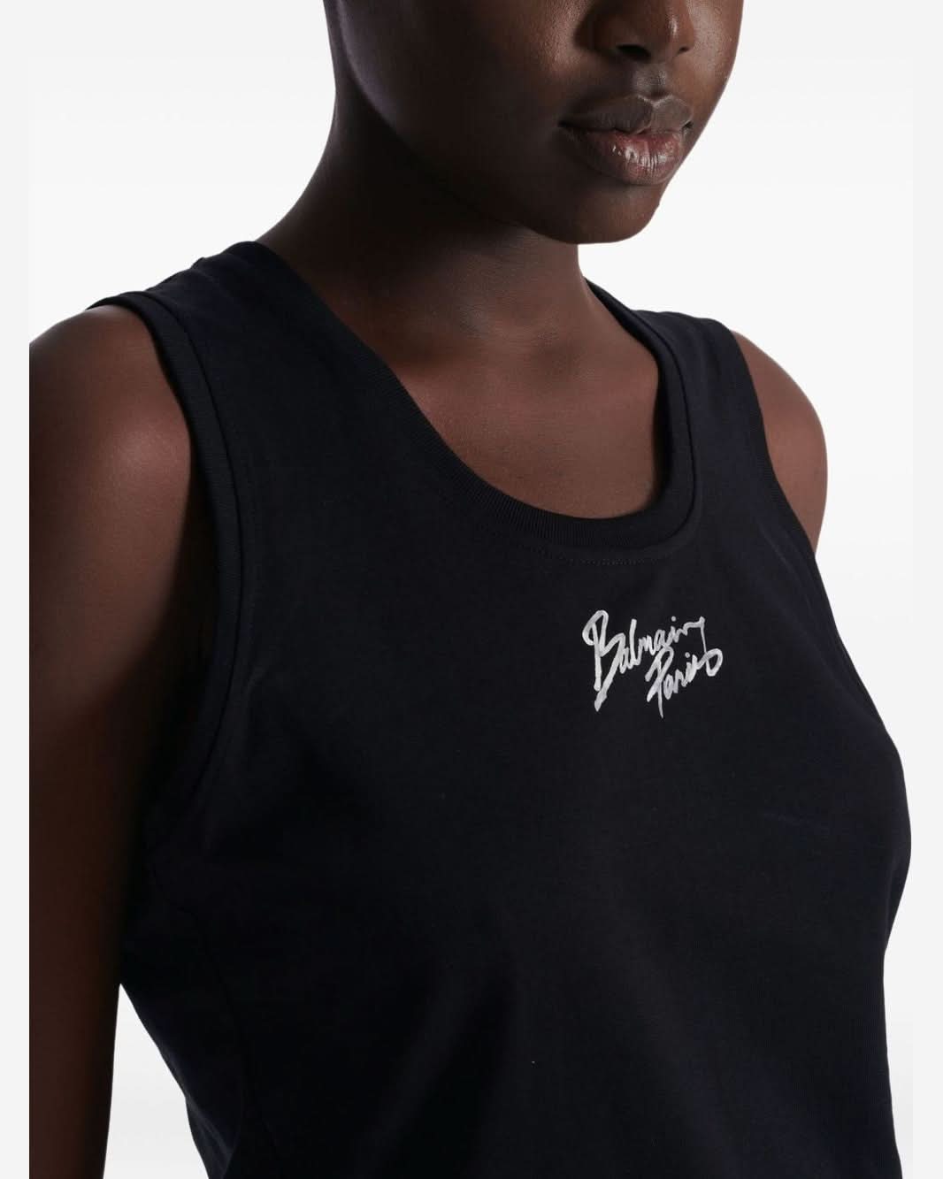 Balmain Black Top Clothing Tops