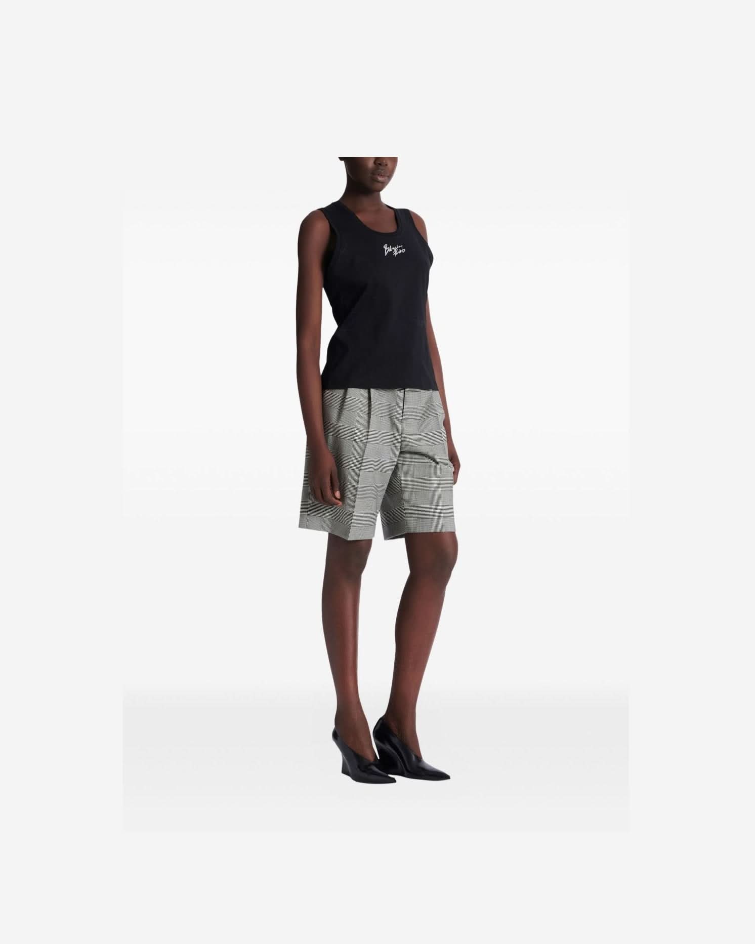 Balmain Black Top Clothing Tops