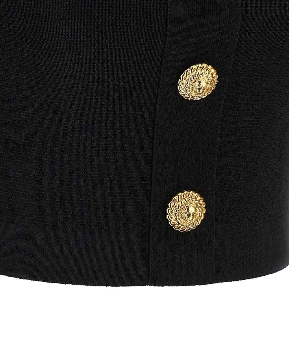 Balmain Black Top Clothing Tops