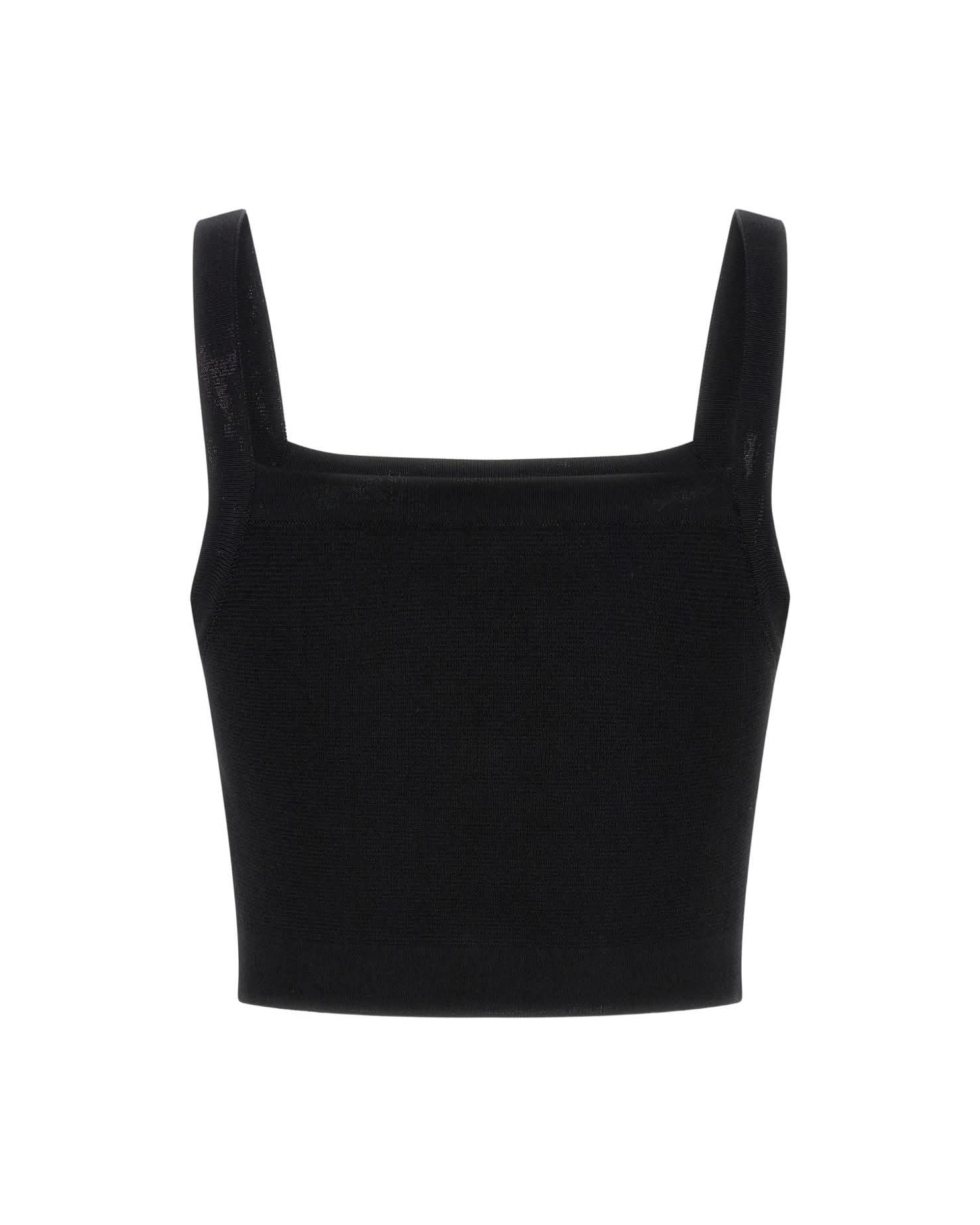 Balmain Black Top Clothing Tops
