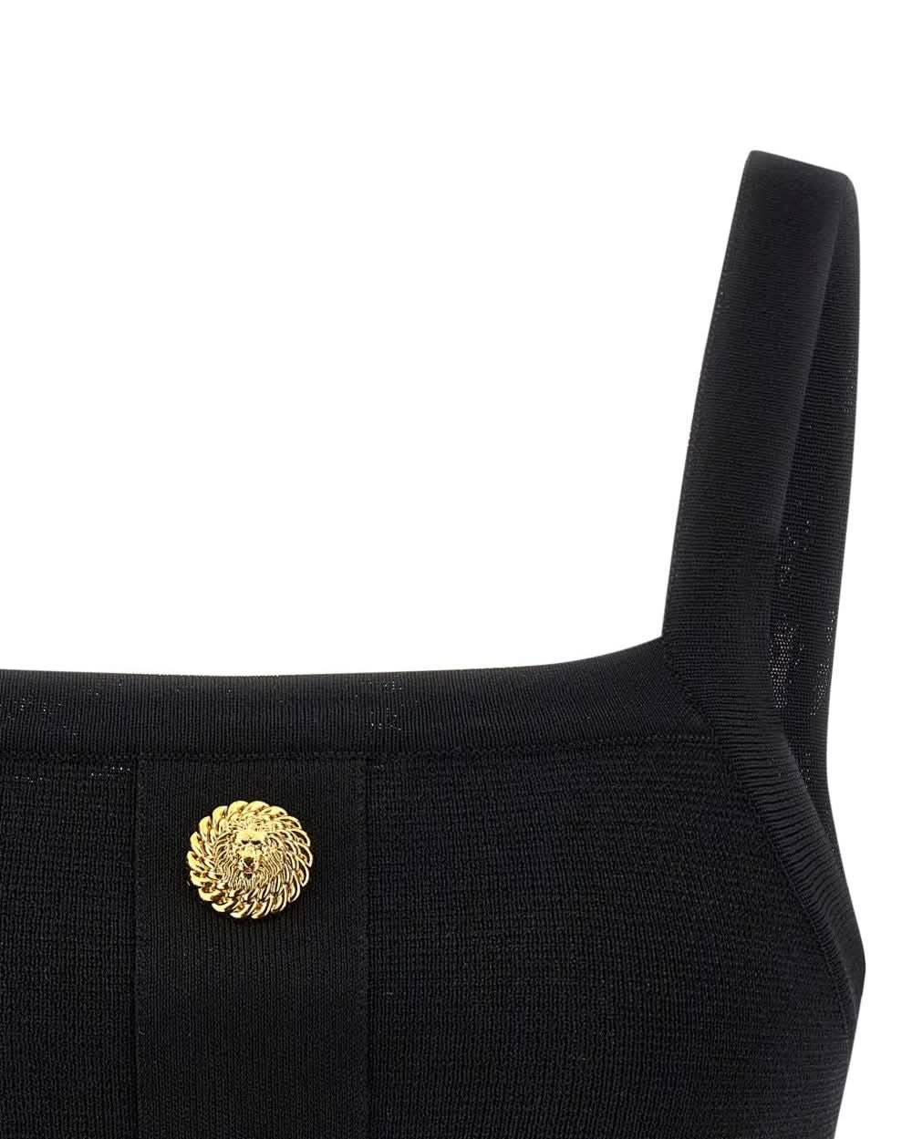 Balmain Black Top Clothing Tops