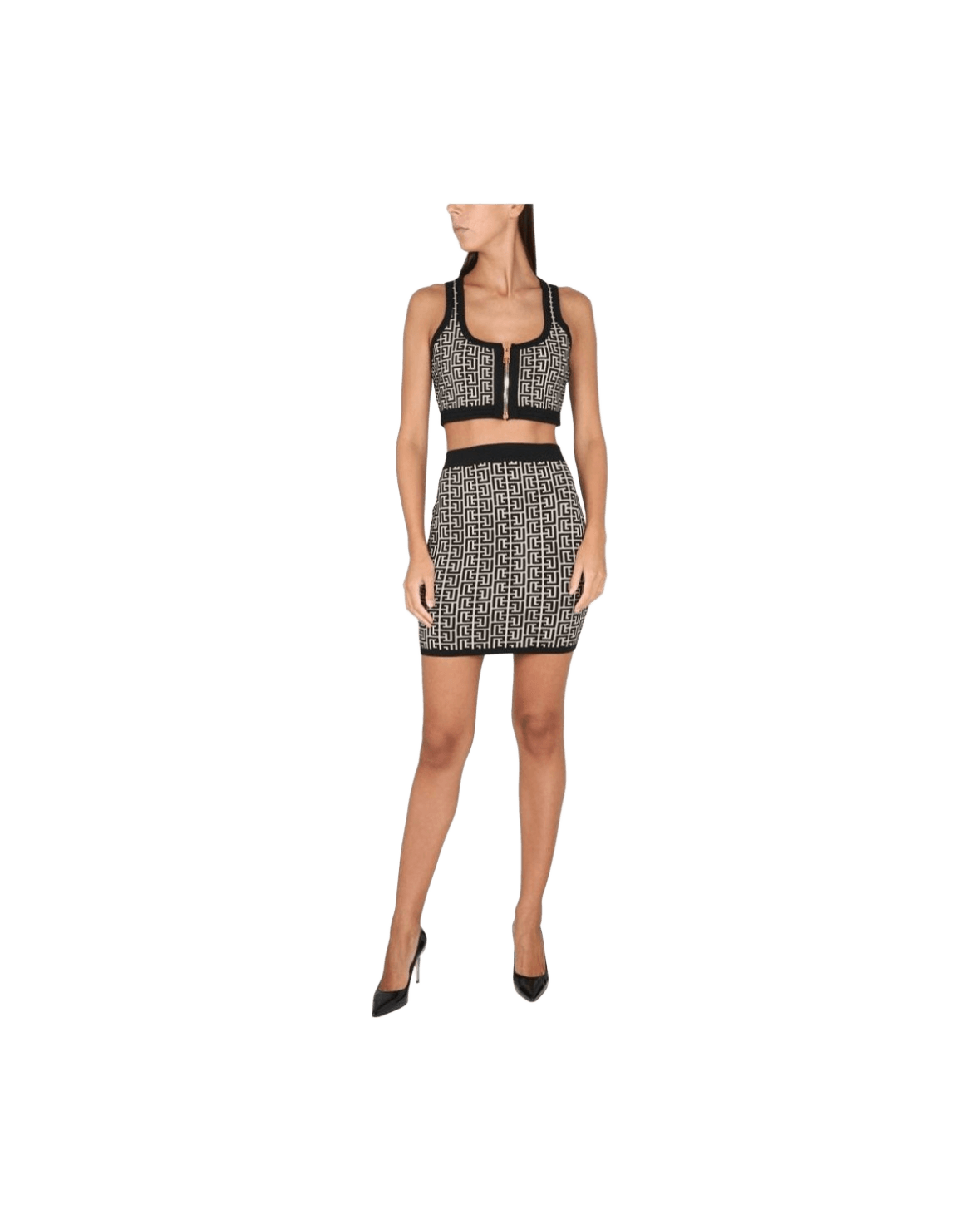 Balmain Viscose Black Skirt Glam Steals