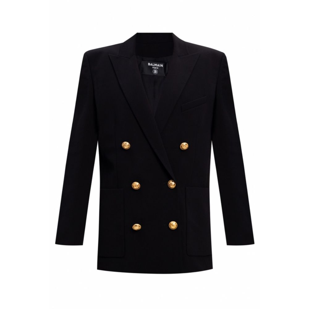 Balmain Black Viscose Suits & Blazer Glam Steals