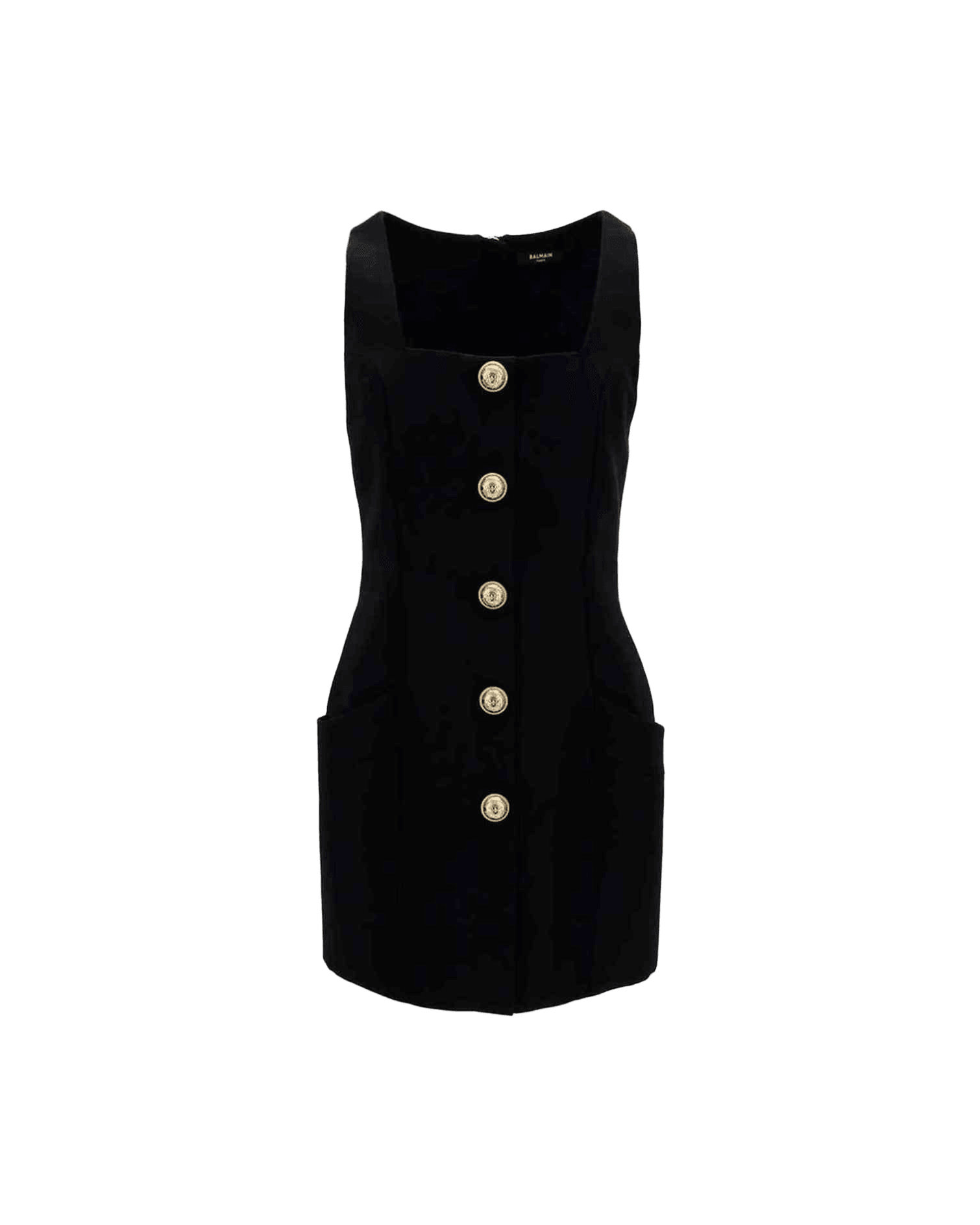 Balmain Black Wool Dress Glam Steals