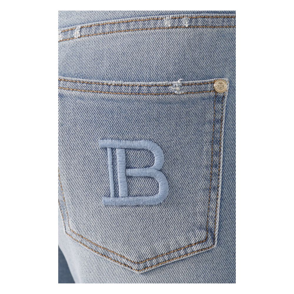 Balmain Blue Cotton Jeans & Pant Glam Steals