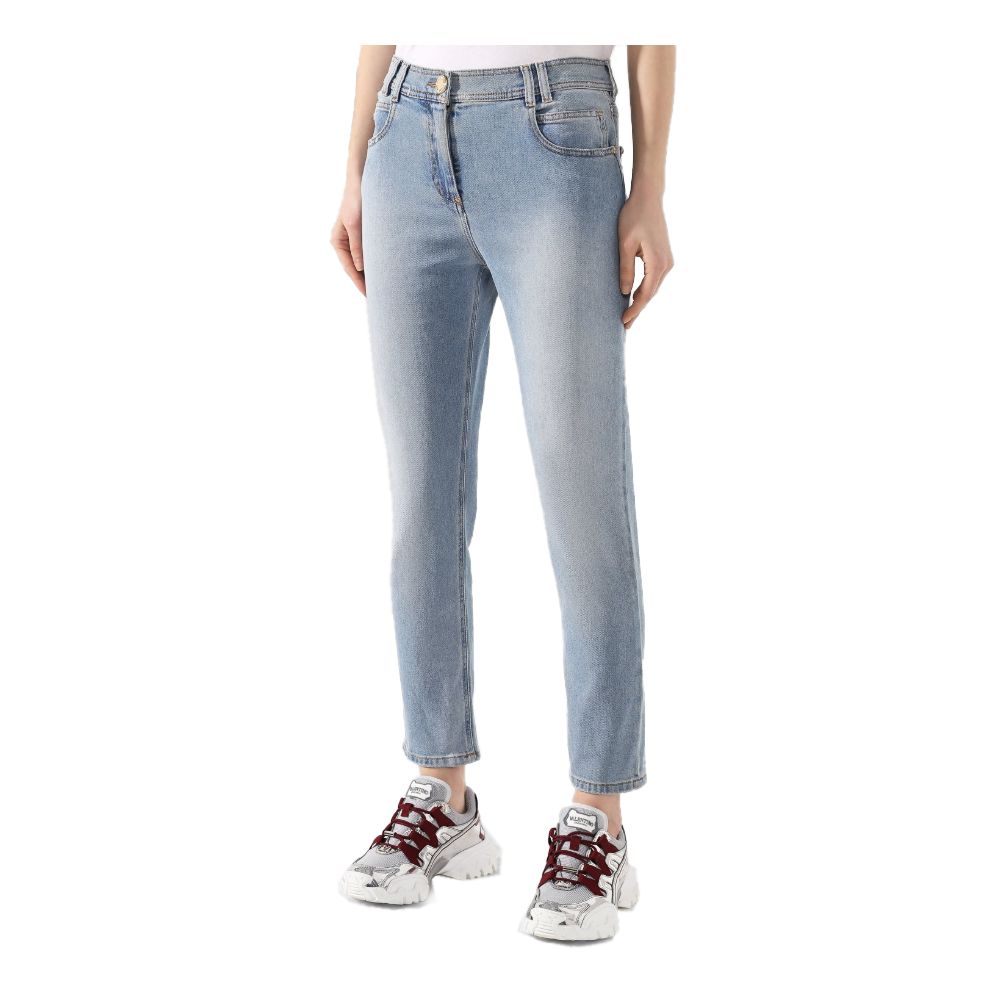 Balmain Blue Cotton Jeans & Pant Glam Steals