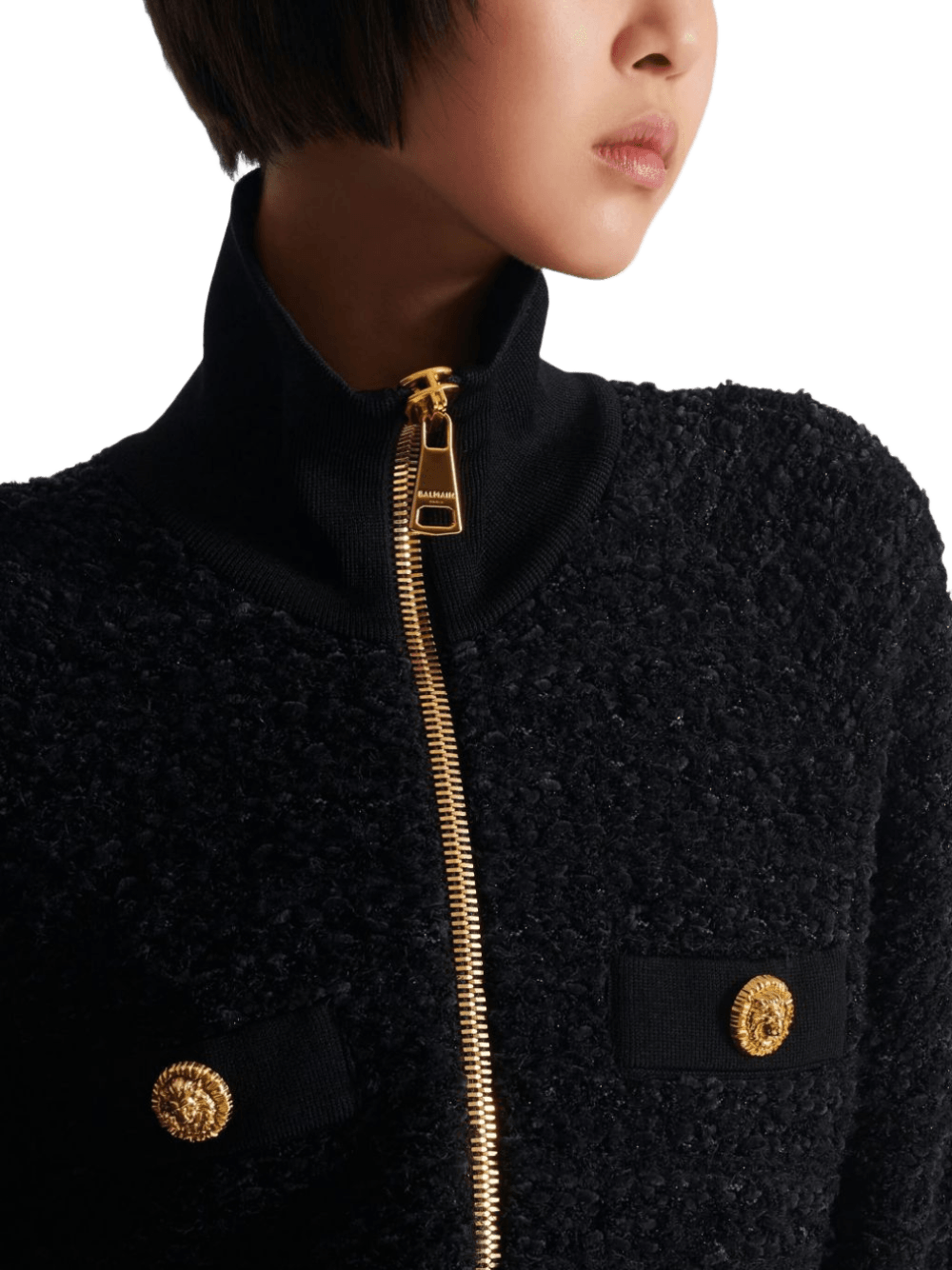 Balmain Coats Black Glam Steals