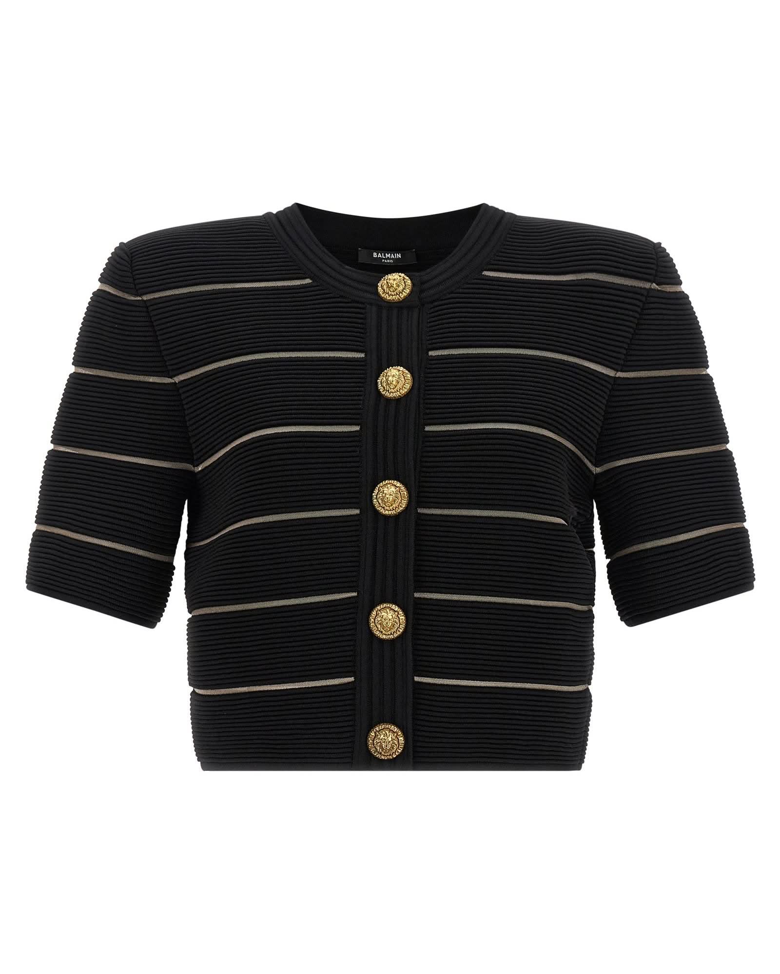 Balmain Cropped Cardigan Glam Steals