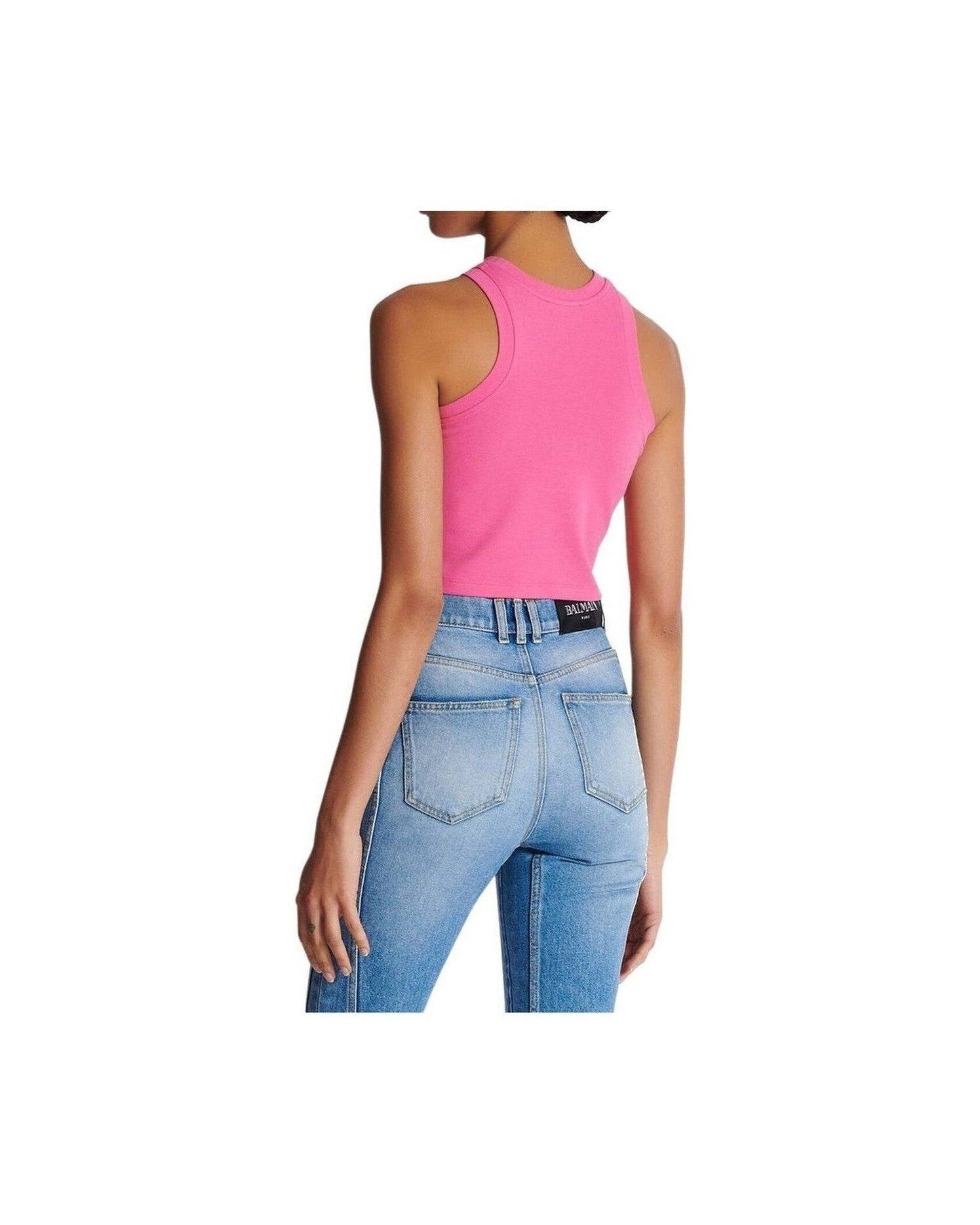 Balmain Cropped Tank Top Glam Steals