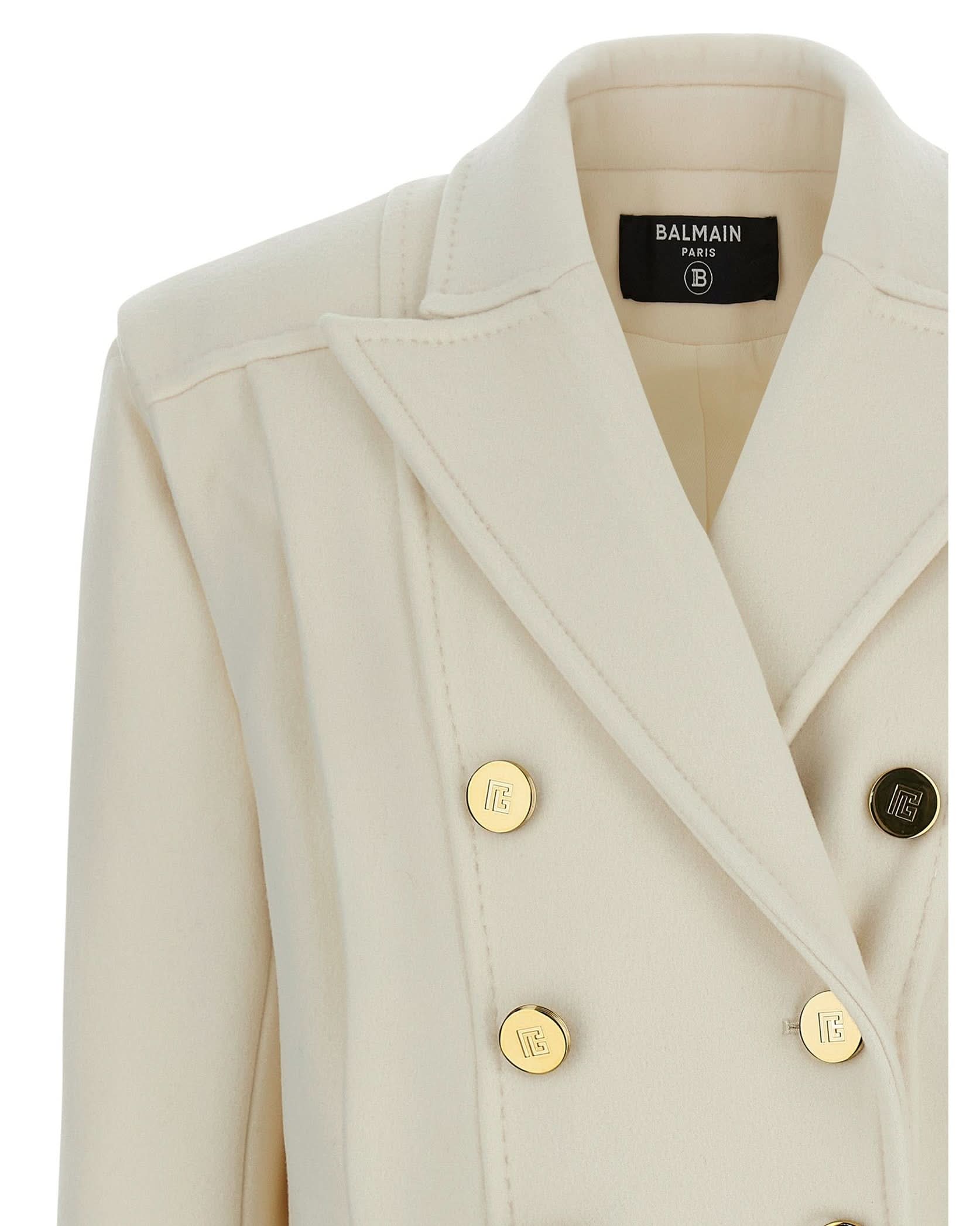 Balmain Double Breasted Coat Glam Steals