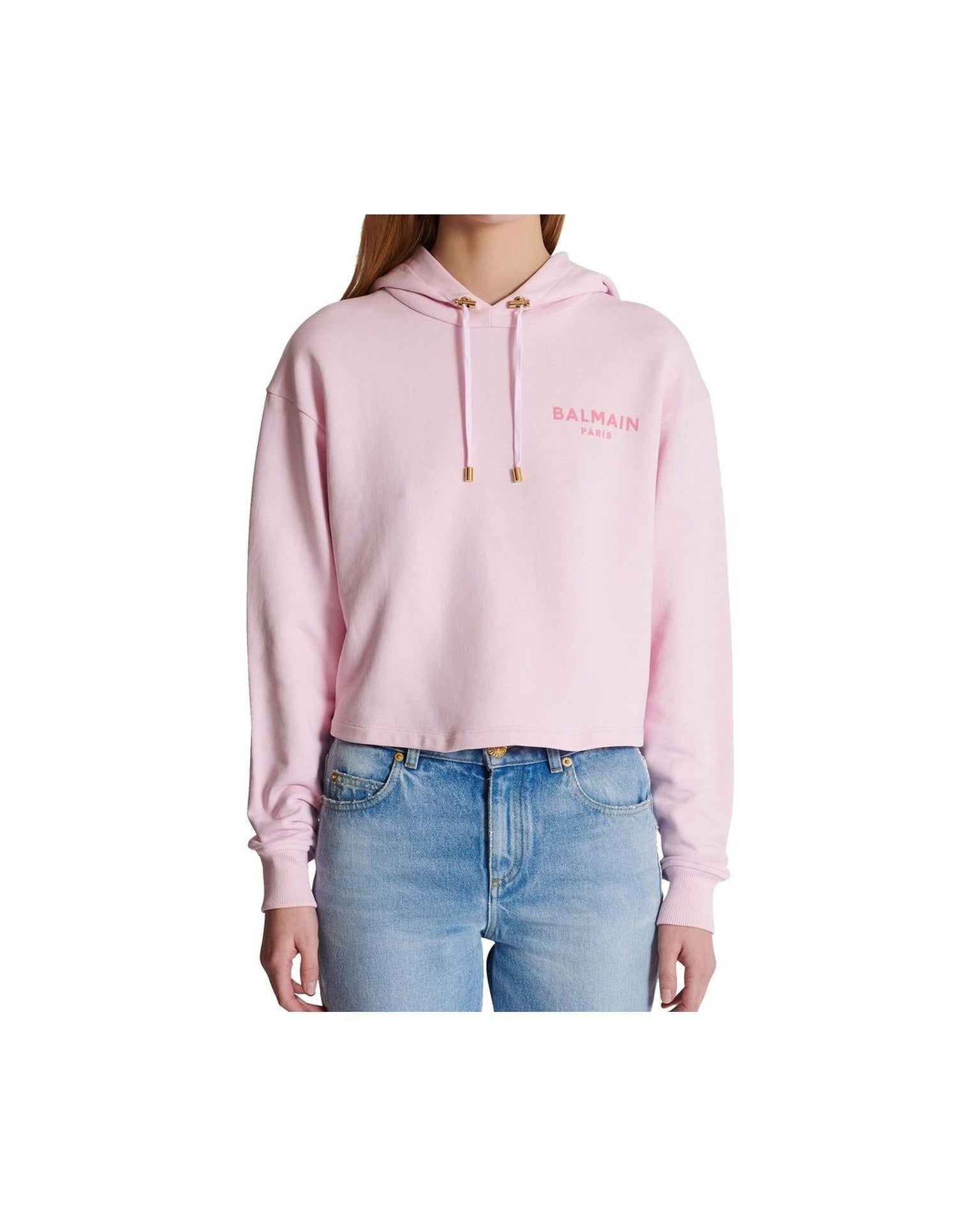 Balmain Flocked Paris Sweat-Shirt Glam Steals
