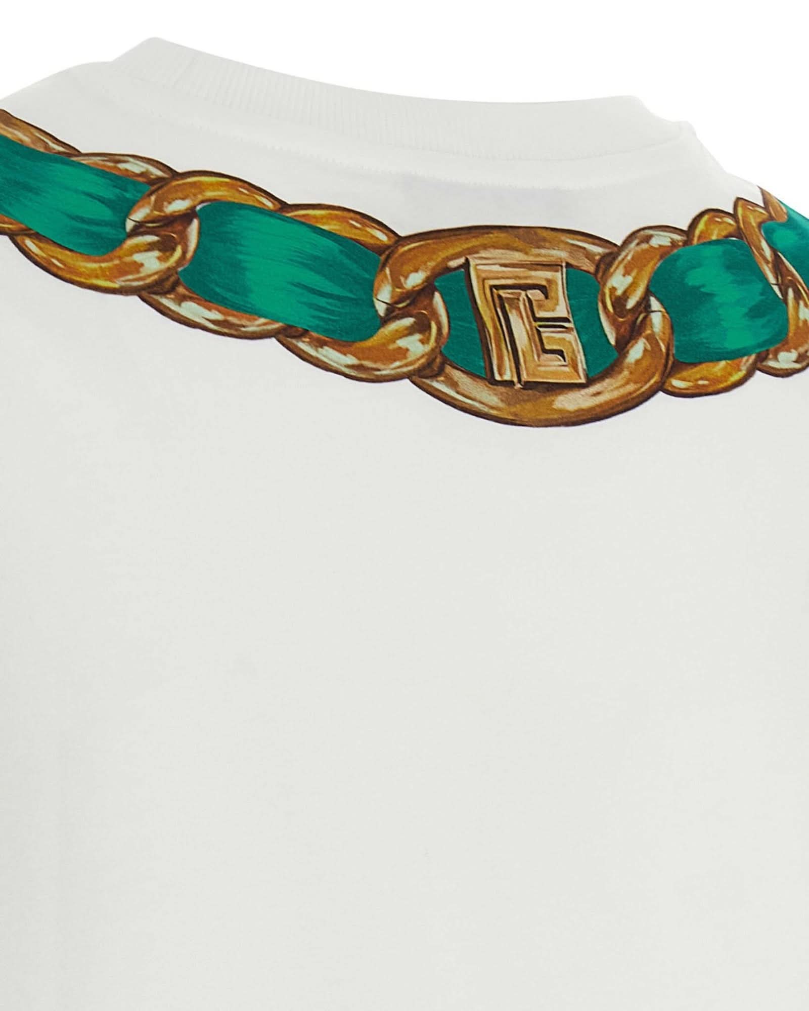 Balmain Foulard Print T-shirt Glam Steals