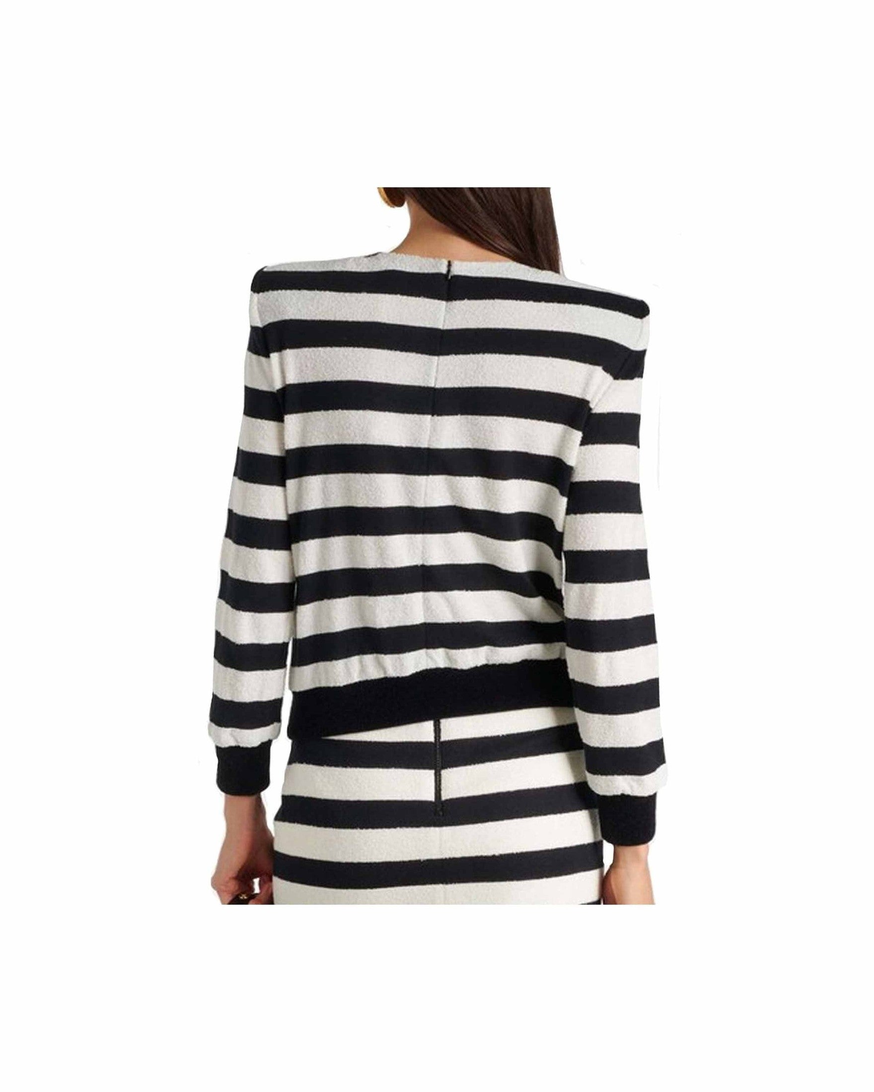 Balmain Jersey Striped Top Glam Steals