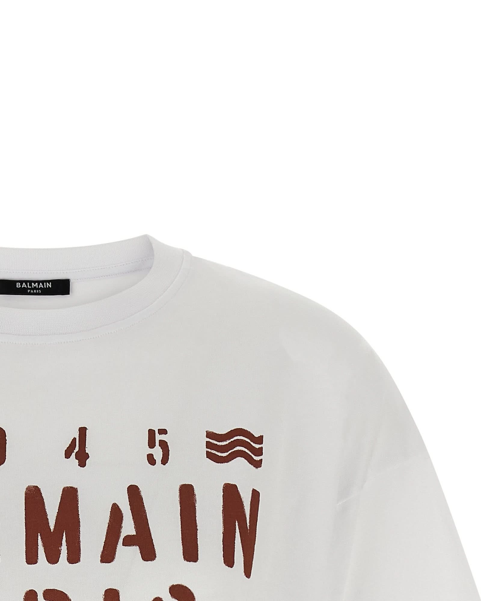Balmain Plage Print T-shirt Glam Steals