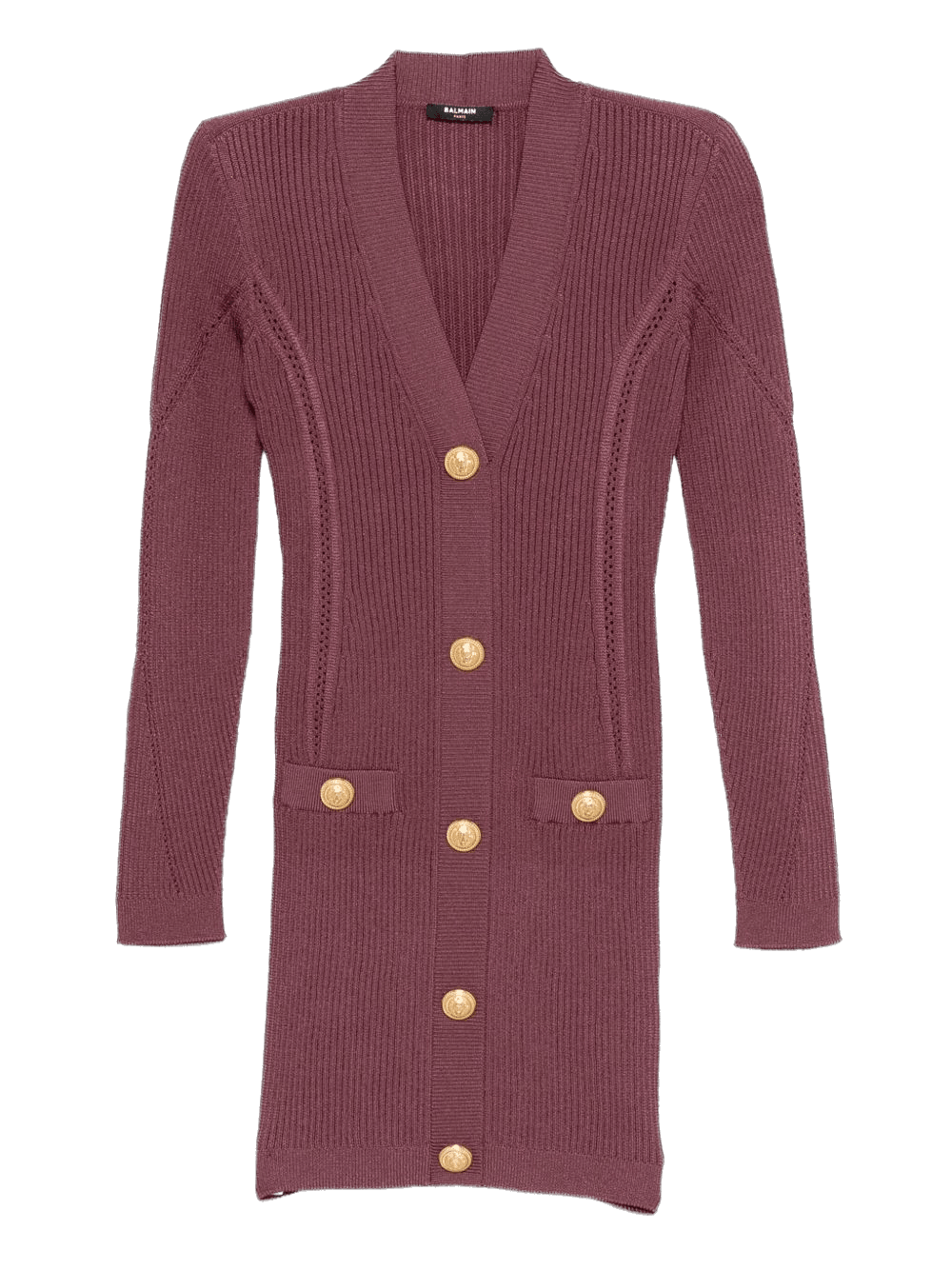 Balmain Dress Purple Glam Steals