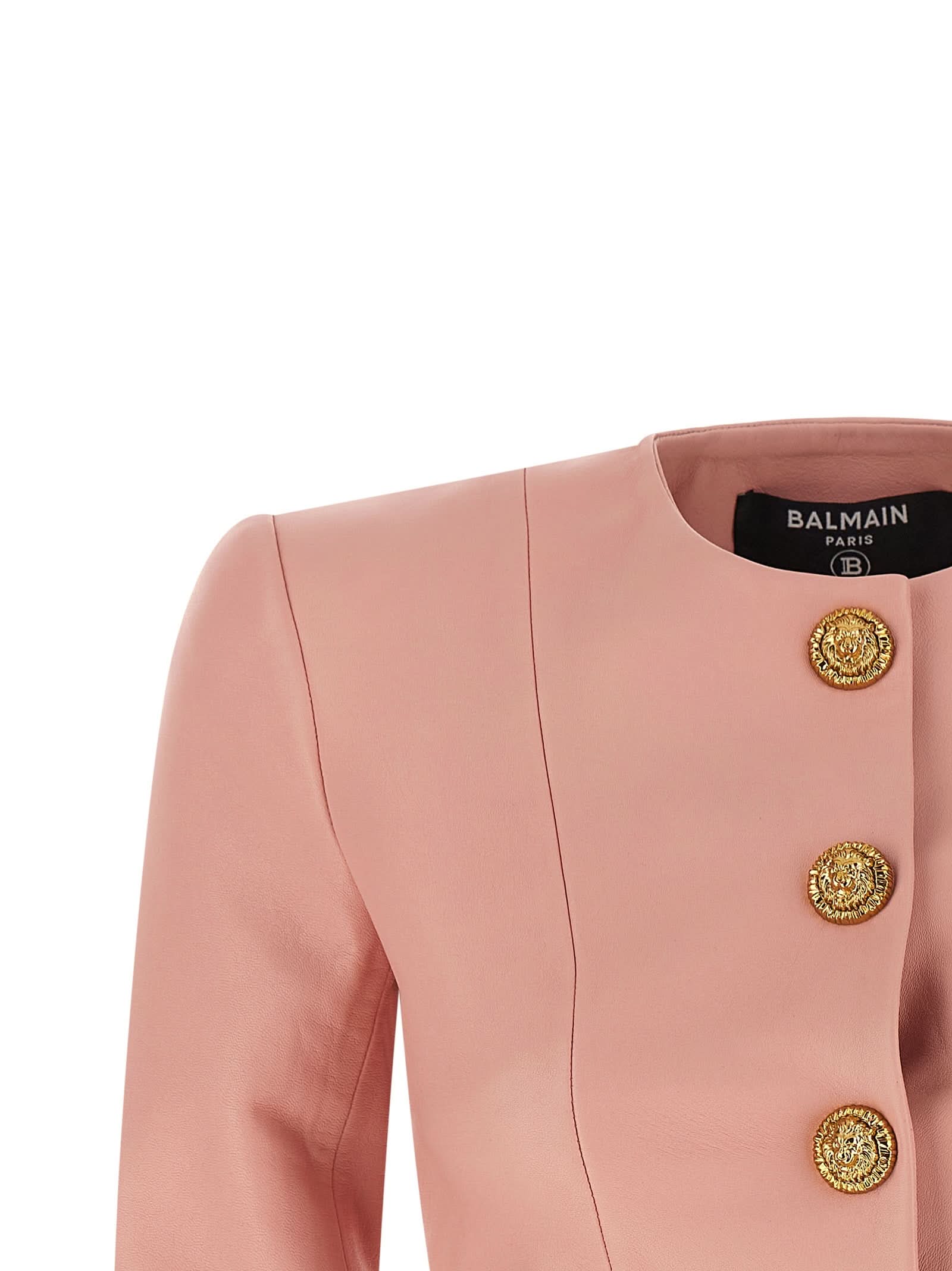 Balmain Testa Di Leone Bolero Blazer Glam Steals