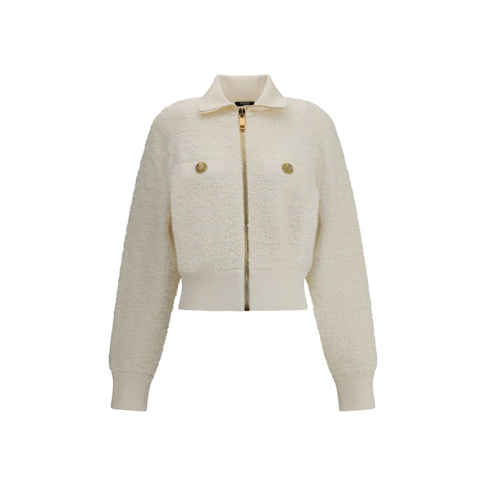 Balmain Tweed Bomber Jacket Glam Steals