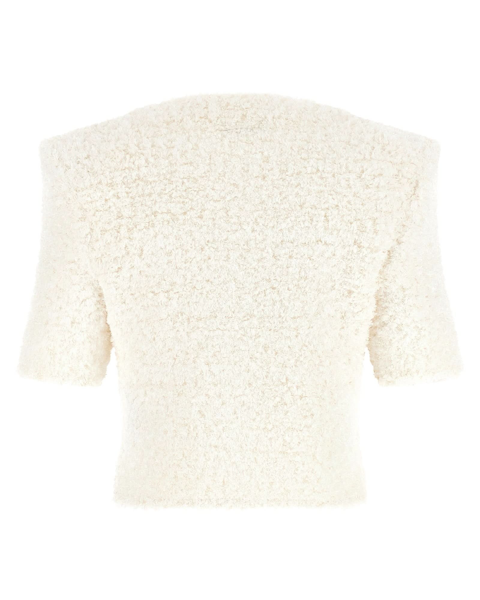 Balmain Tweed Cardigan Plumetis Glam Steals