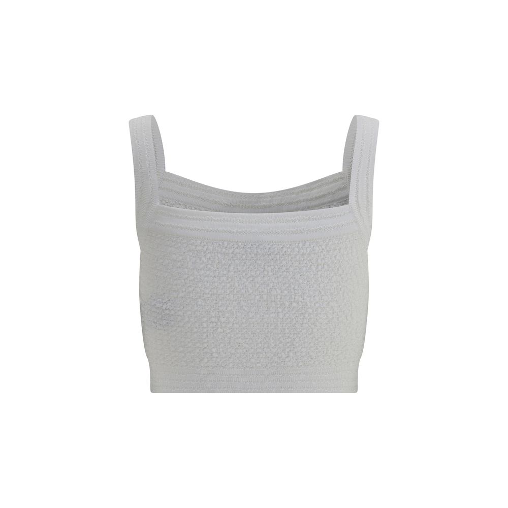 Balmain Tweed Crop Top Glam Steals