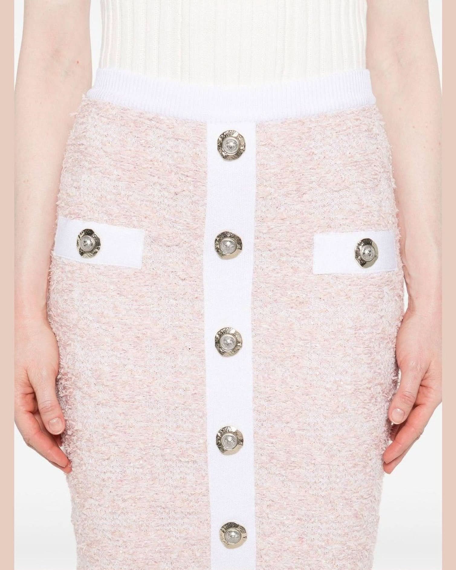 Balmain Tweed Pencil Skirt Skirts