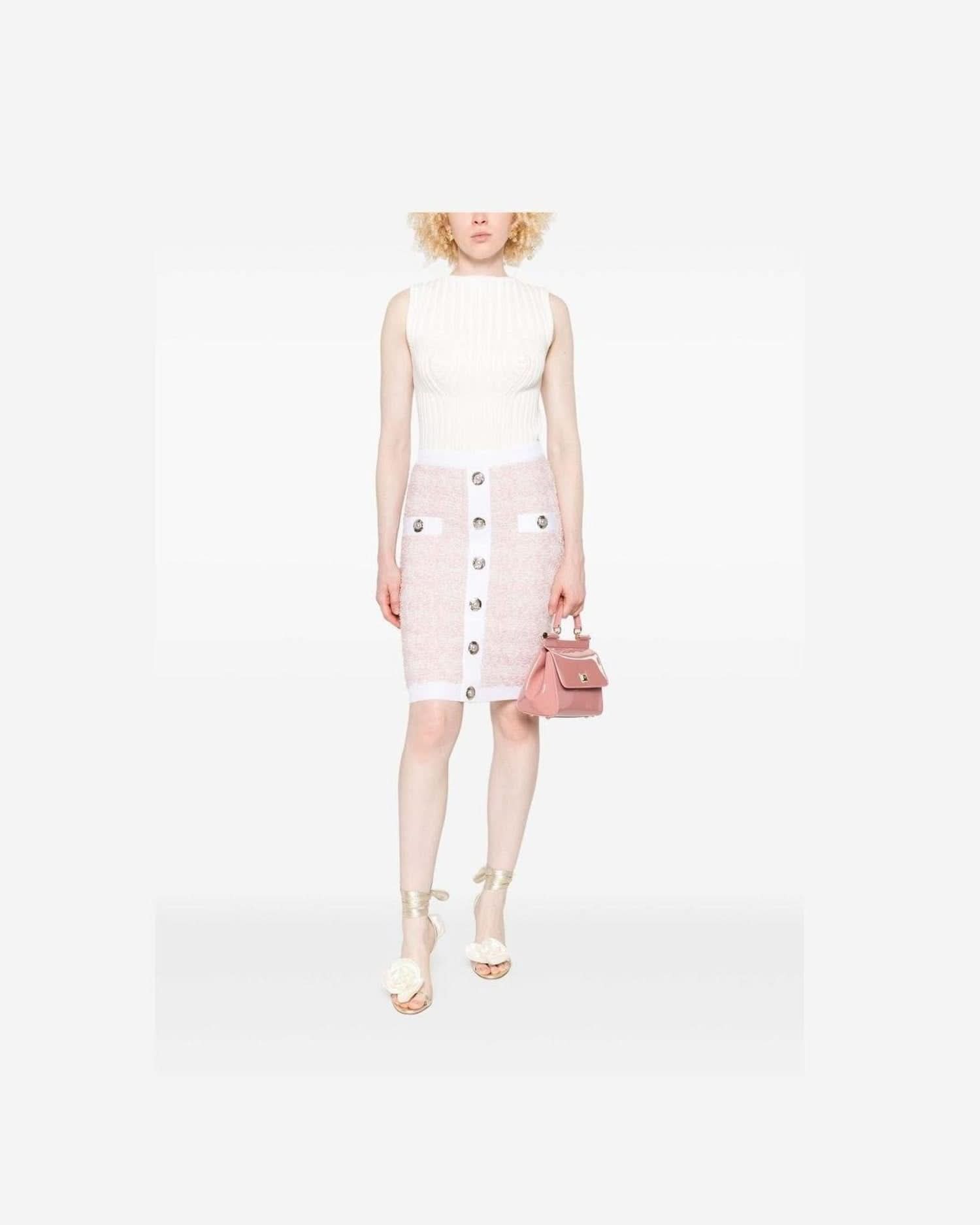 Balmain Tweed Pencil Skirt Skirts