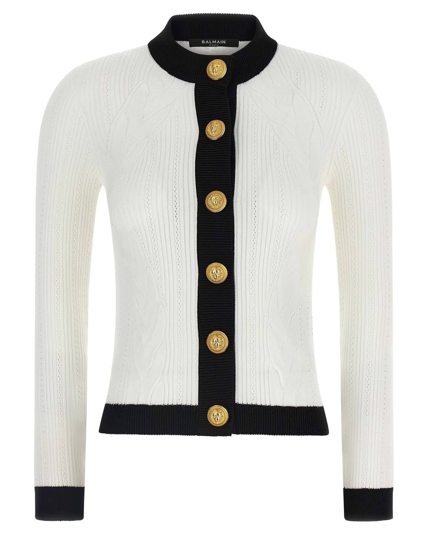 Balmain Two Tone Cardigan Glam Steals