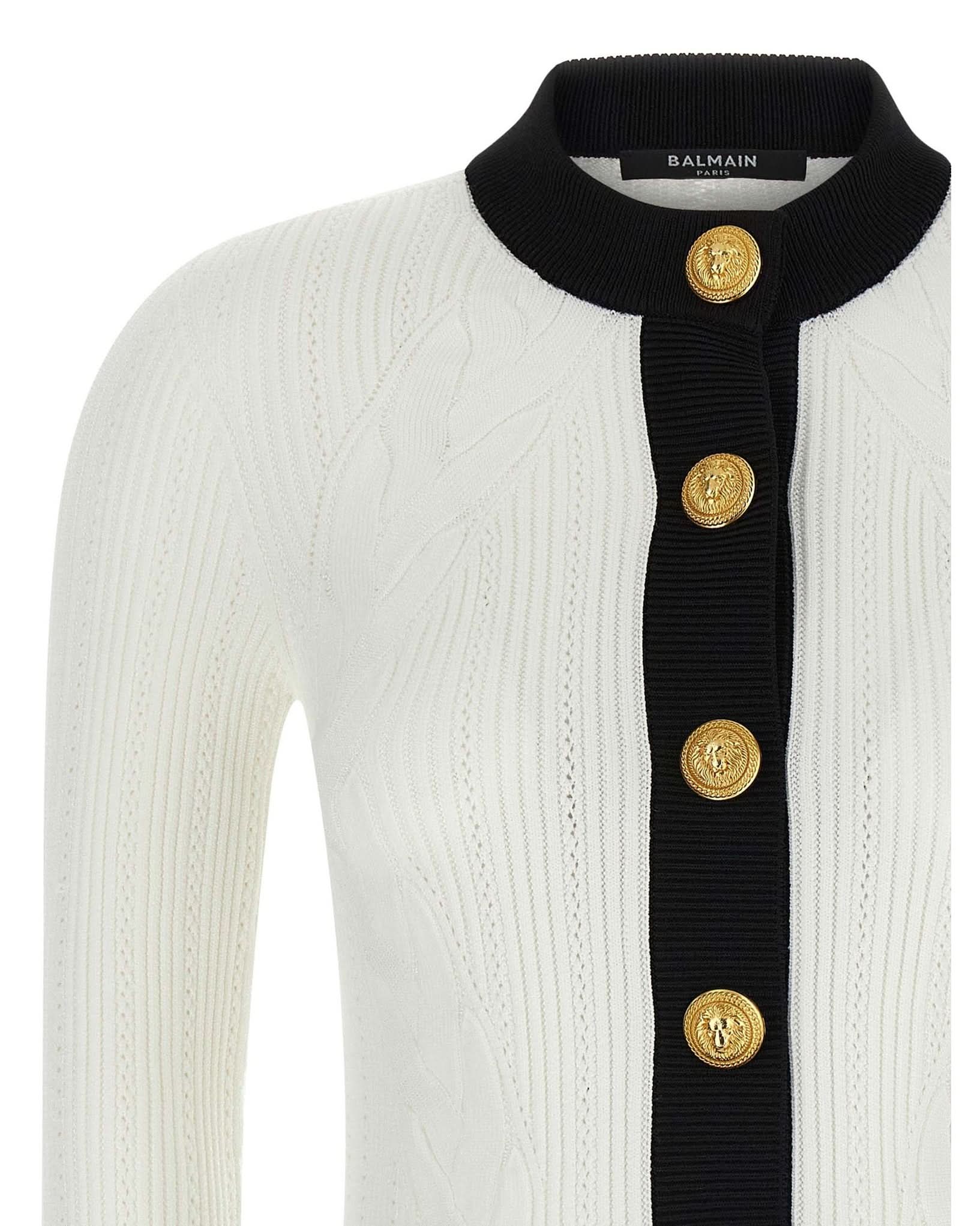 Balmain Two Tone Cardigan Glam Steals