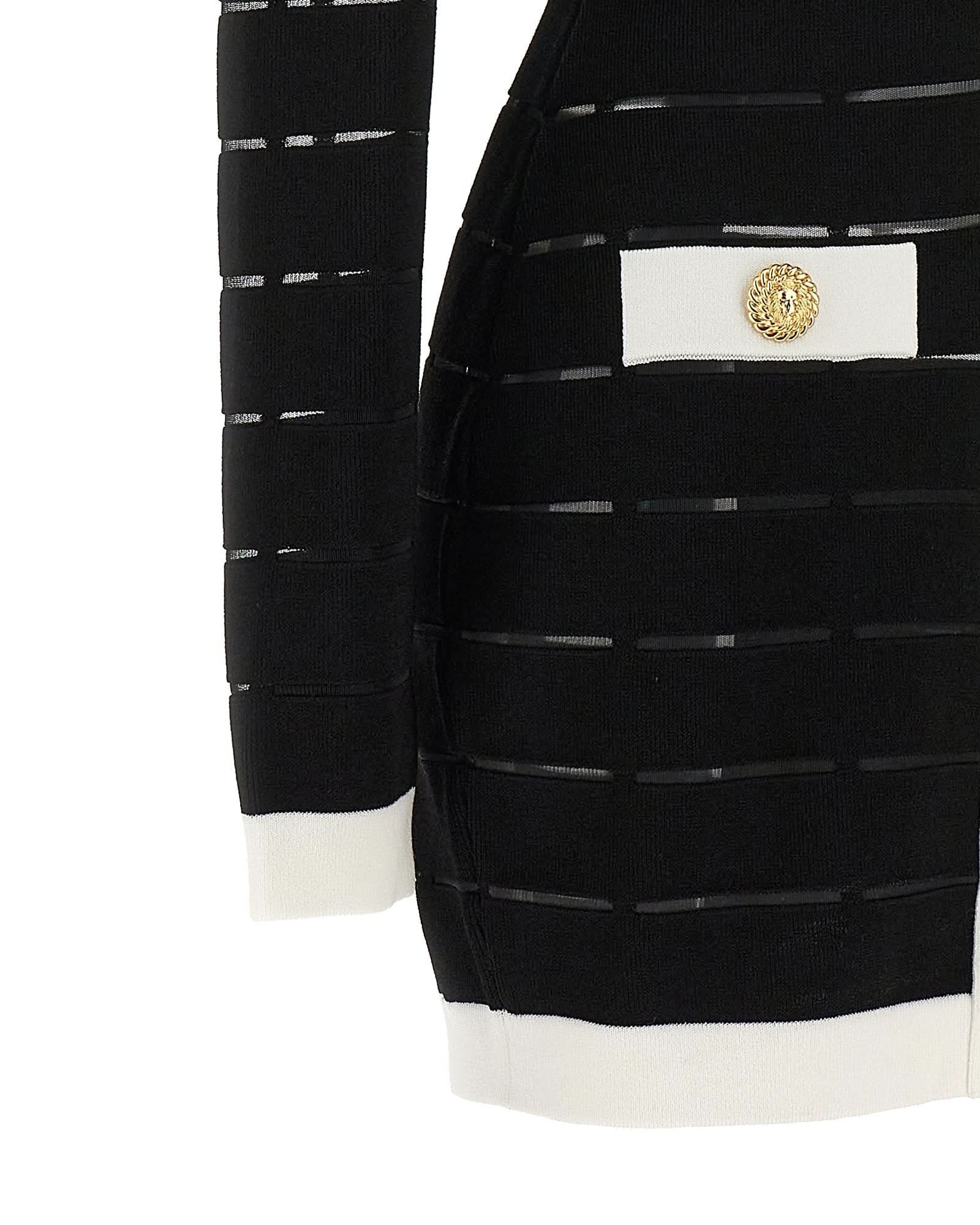 Balmain Two Tone Knit Dress Glam Steals