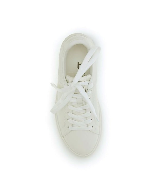 Balmain White Calf Leather Bos Taurus Low Top Sneakers Glam Steals