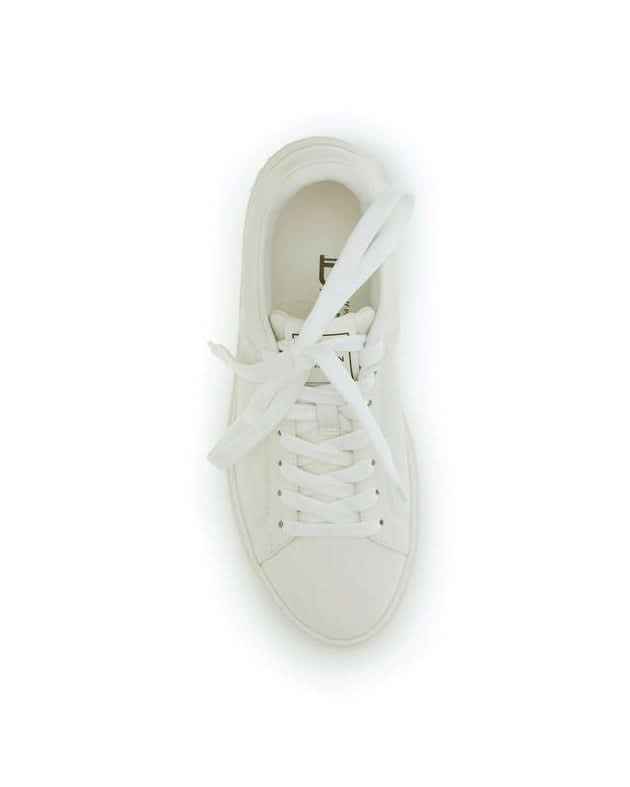 Balmain White Calf Leather Bos Taurus Low Top Sneakers Sneakers