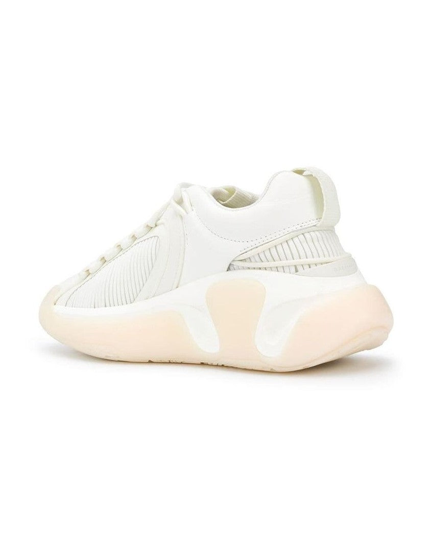 Balmain White Fabric Athletic Sneakers Glam Steals