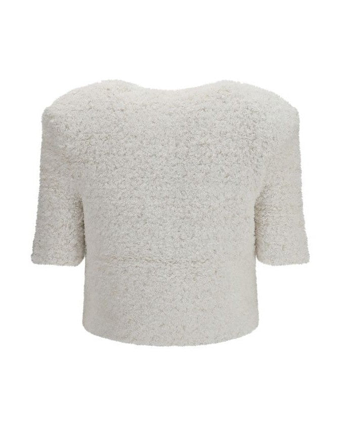 Balmain White Polyamide Cardigan