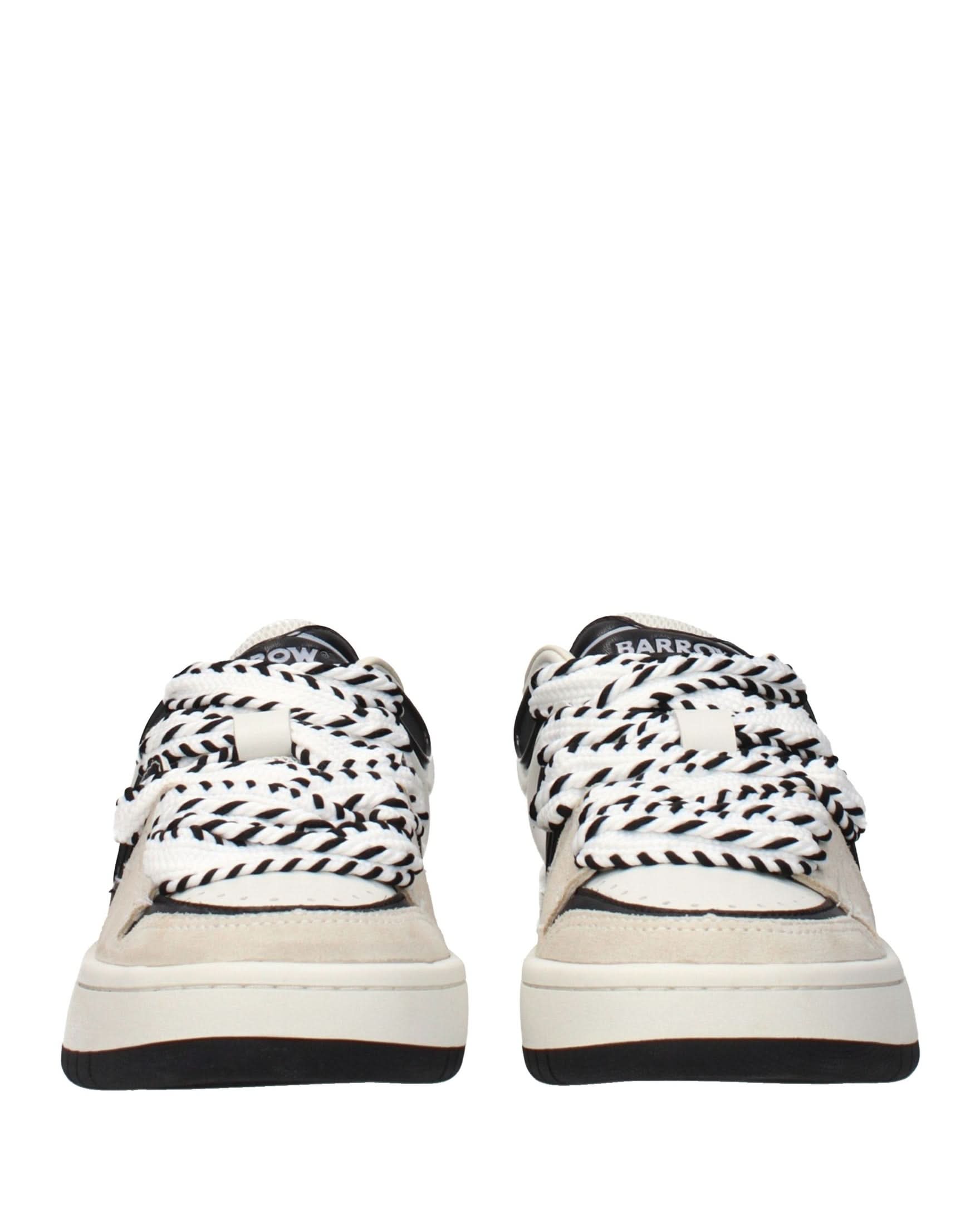 Barrow Beige Leather Sneakers Glam Steals