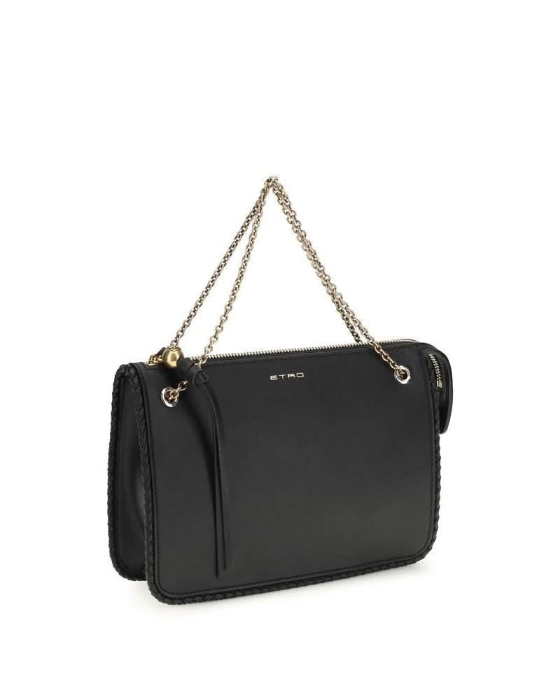 Black Calf Leather Bos Taurus Clutch Bag Glam Steals