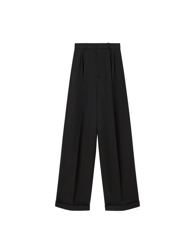 Black Cotton Casual Pants Glam Steals