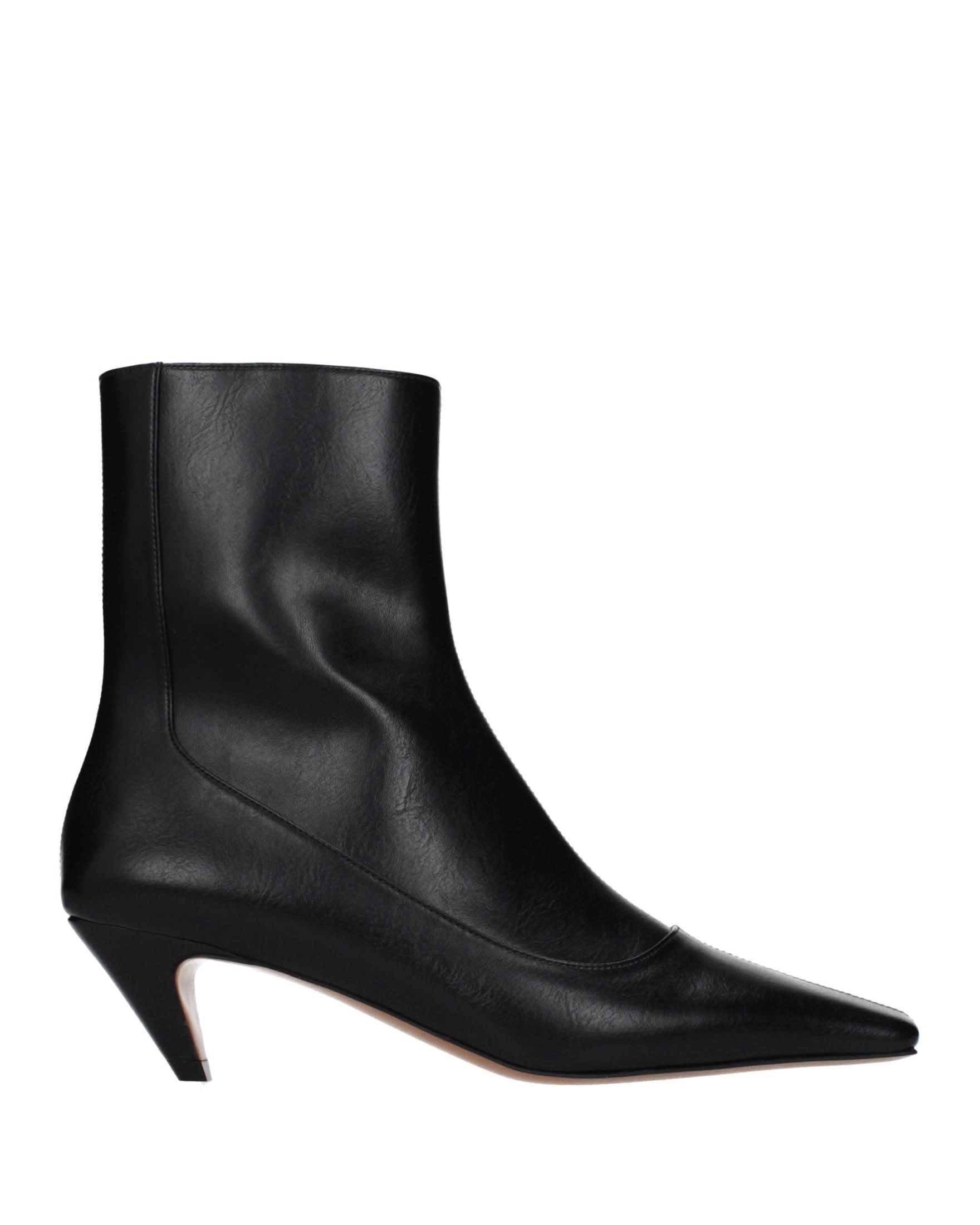 Black Leather Ankle Boots Glam Steals
