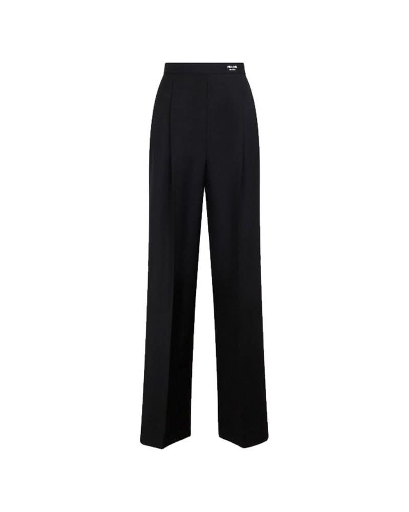 Black Mohair Casual Pants Glam Steals