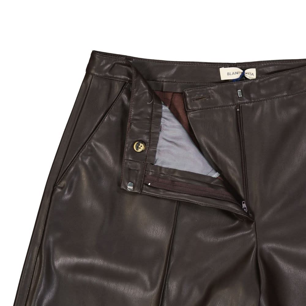 Blanca Vita Brown Polyethylene Bermuda Shorts Bermudas