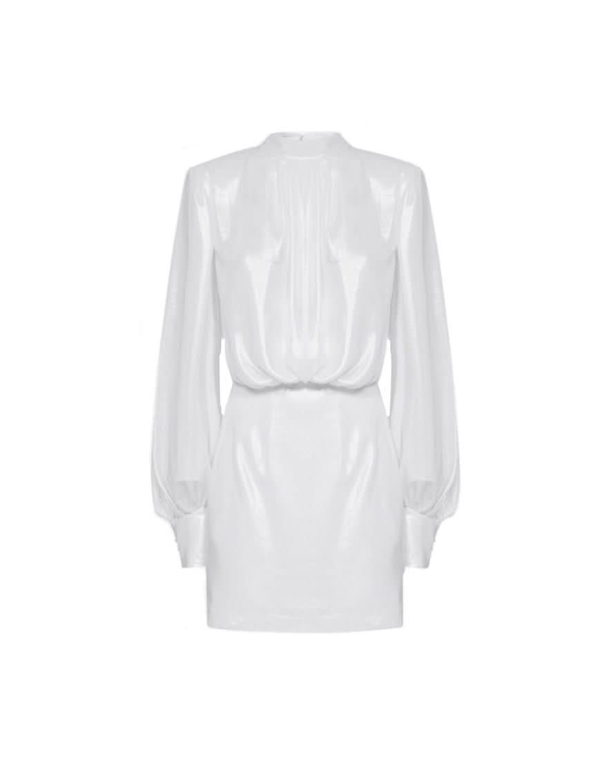 Blanca Vita White Polyester Dress Dresses