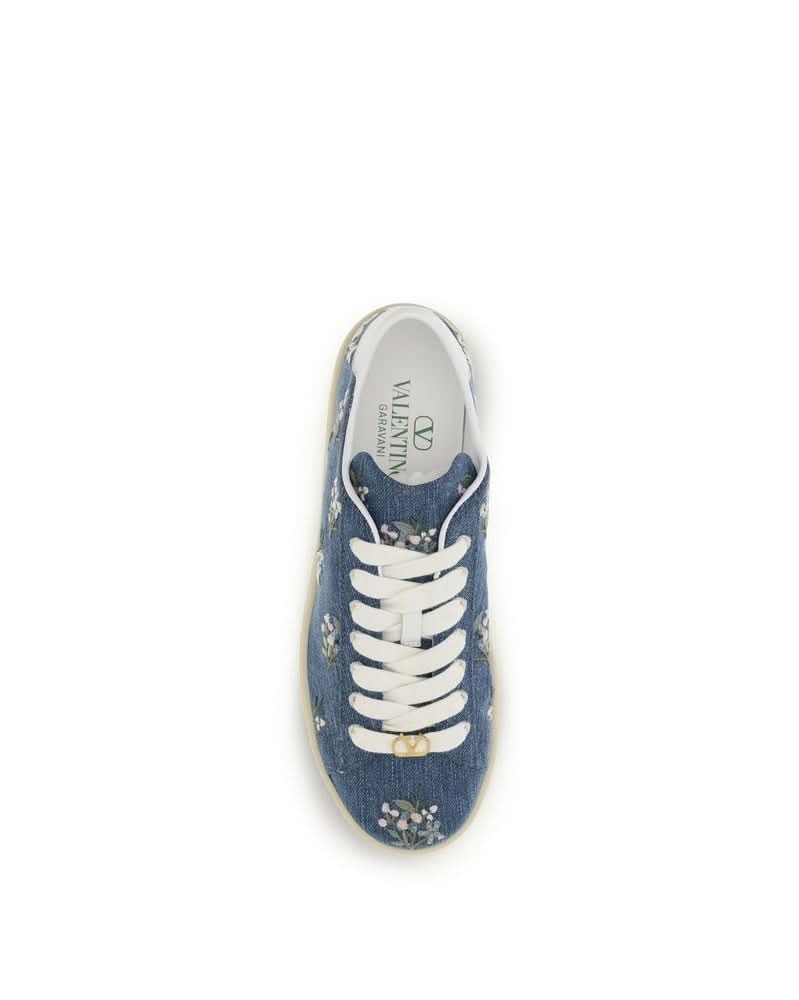 Valentino Garavani Blue Low Top Sneakers Glam Steals