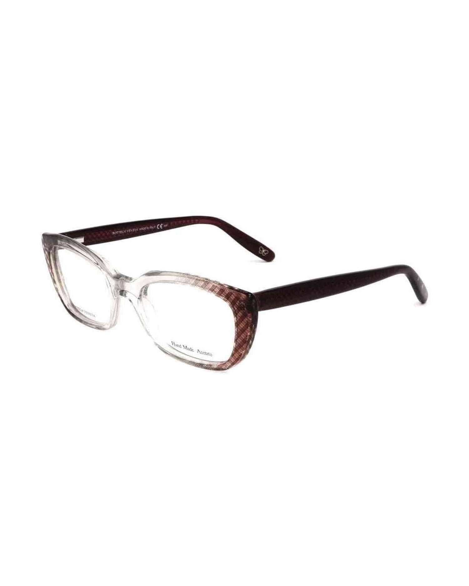 Bottega Veneta Burgundy Acetate Frame Eyeglasses