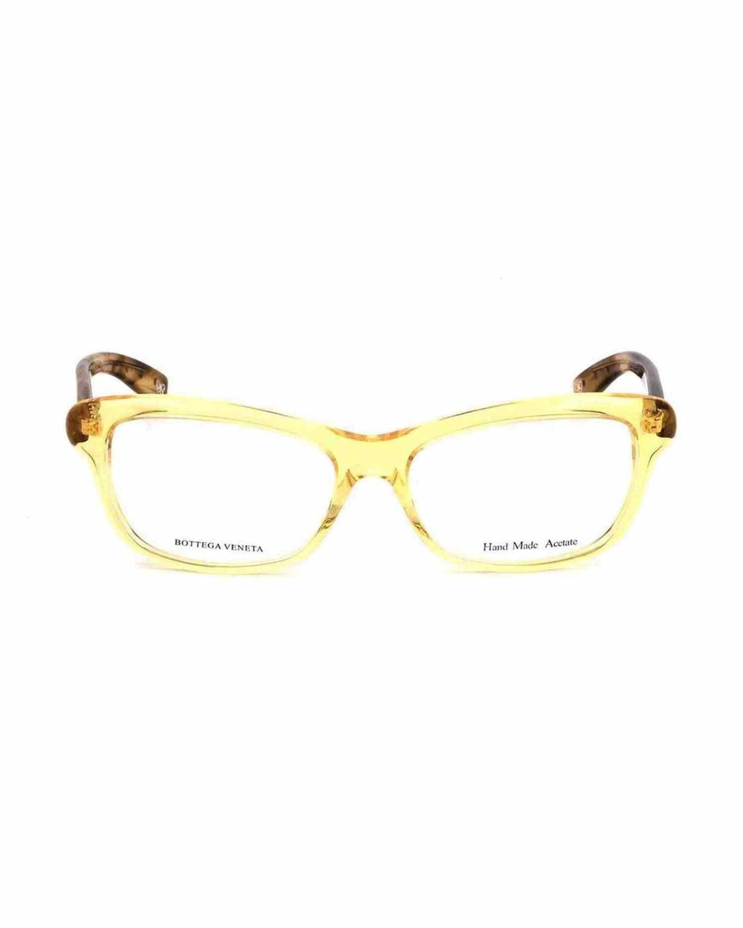 Bottega Veneta Orange Acetate Frame Eyeglasses