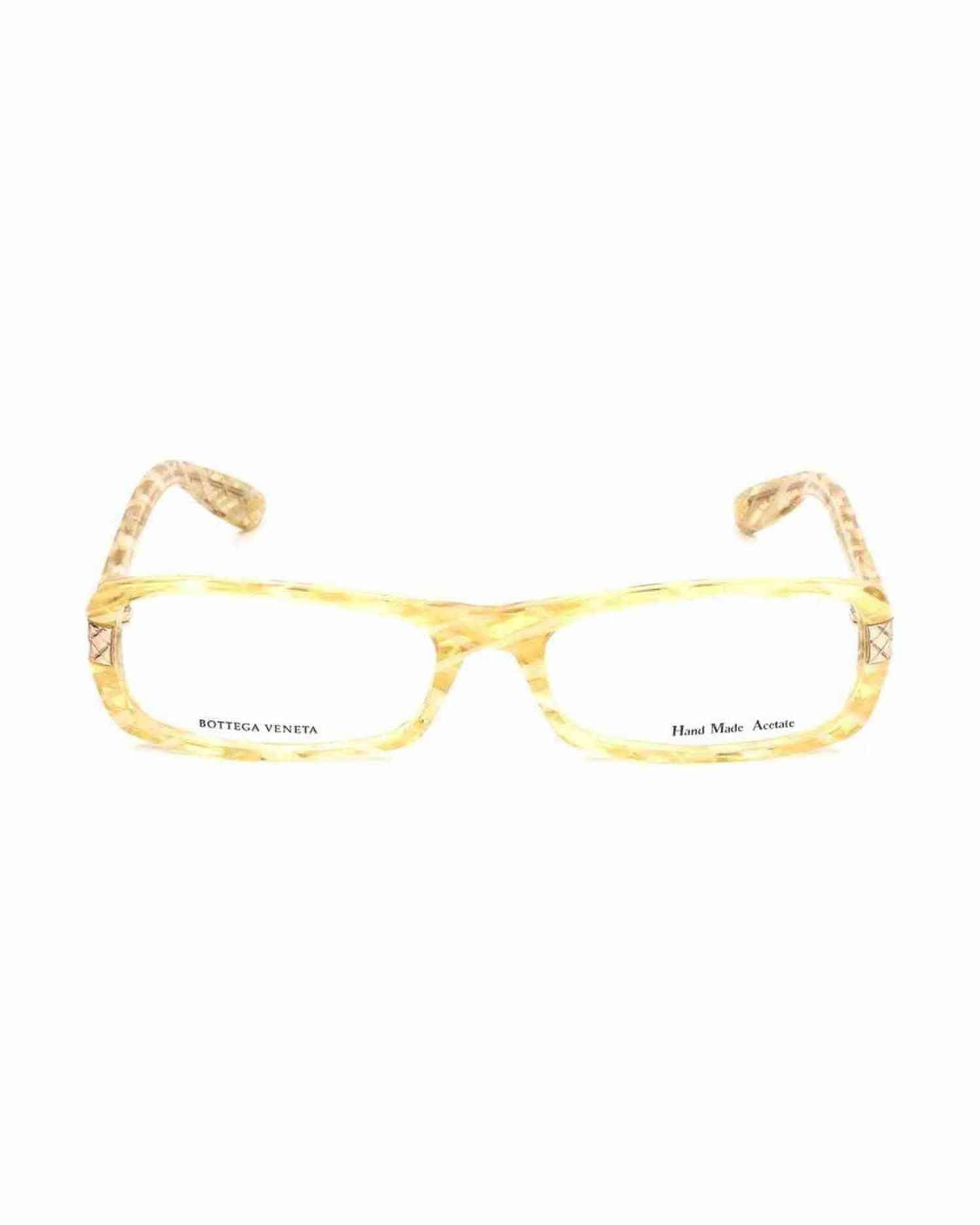 Bottega Veneta Yellow Acetate Frame Eyeglasses