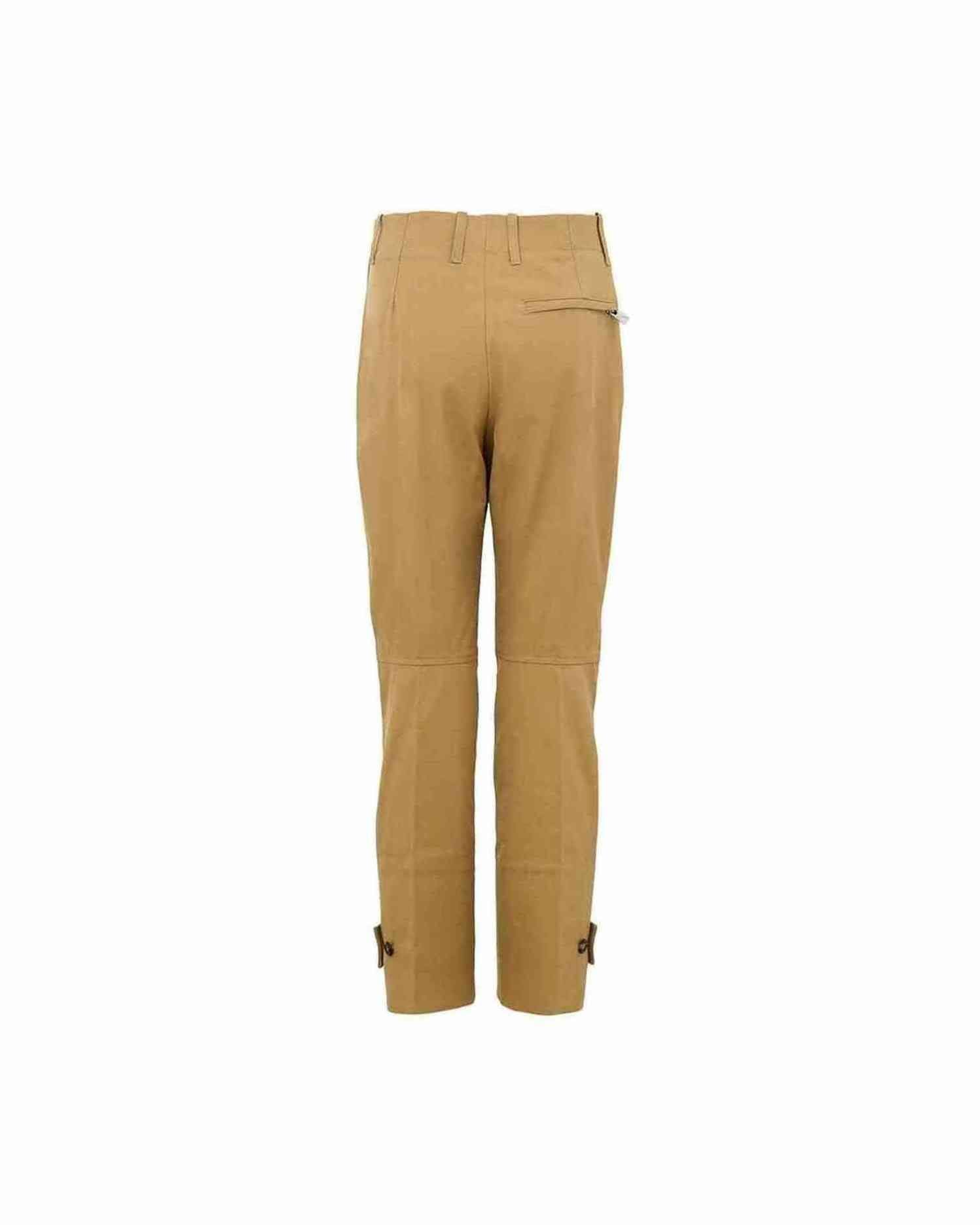 Bottega Veneta Beige Cotton Pant Trousers