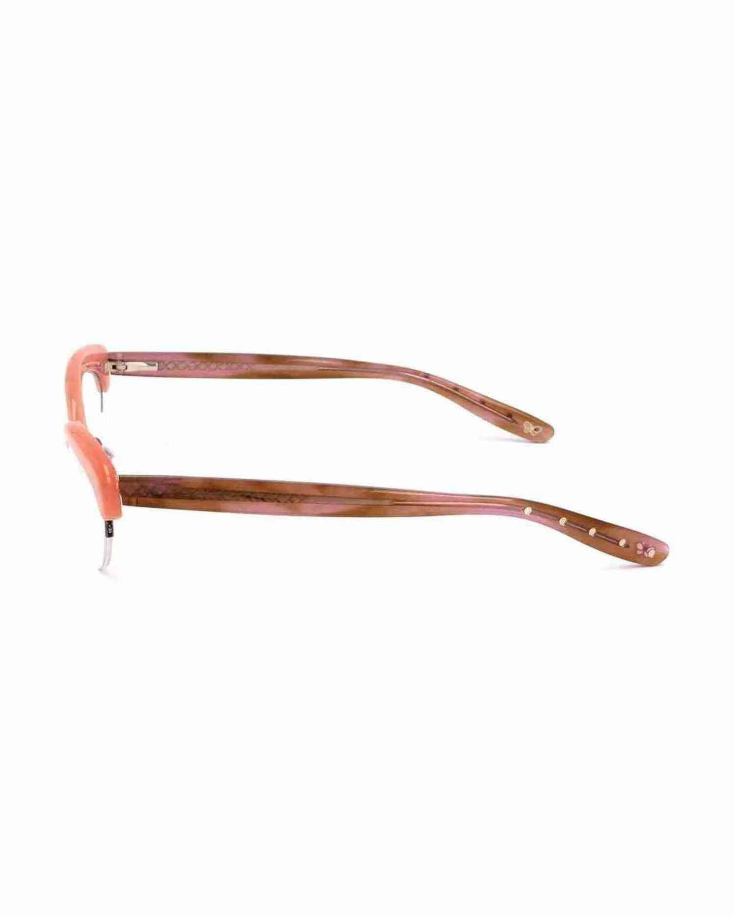 Bottega Veneta Bicolor Metal Frame Eyeglasses