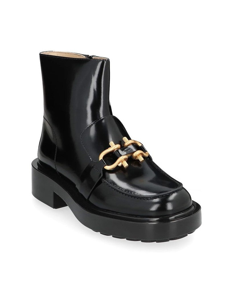 Bottega Veneta Black Calfskin Ankle Boots Glam Steals