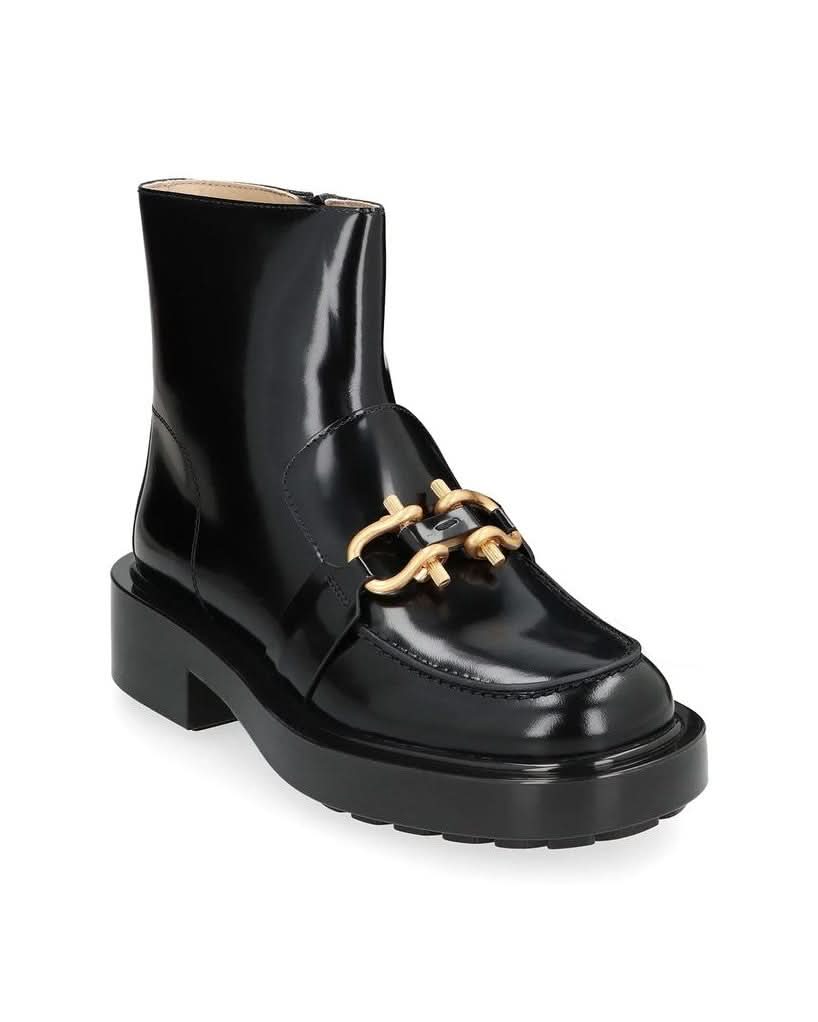 Bottega Veneta Black Calfskin Ankle Boots